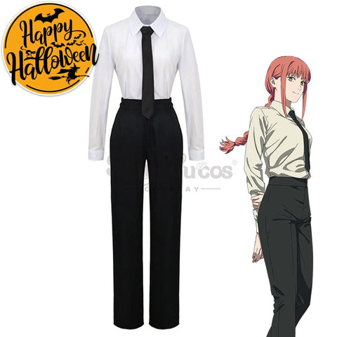 【In Stock】Anime Chainsaw Man Cosplay Makima Costume Costumes