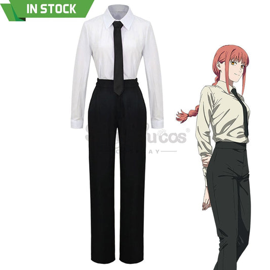 【In Stock】Anime Chainsaw Man Cosplay Makima Costume Costumes 1000