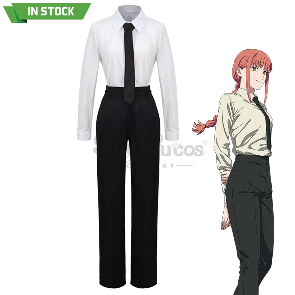 【In Stock】Anime Chainsaw Man Cosplay Makima Costume Costumes