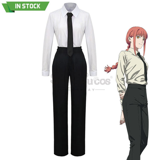 【In Stock】Anime Chainsaw Man Cosplay Makima Costume Costumes 1000