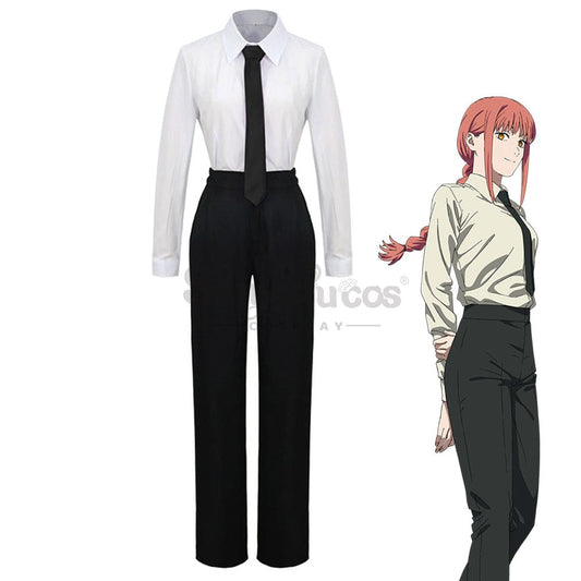 【In Stock】Anime Chainsaw Man Cosplay Makima Costume Costumes 1000