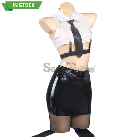 【In Stock】Anime Chainsaw Man Cosplay Office Lady Makima Costume Costumes