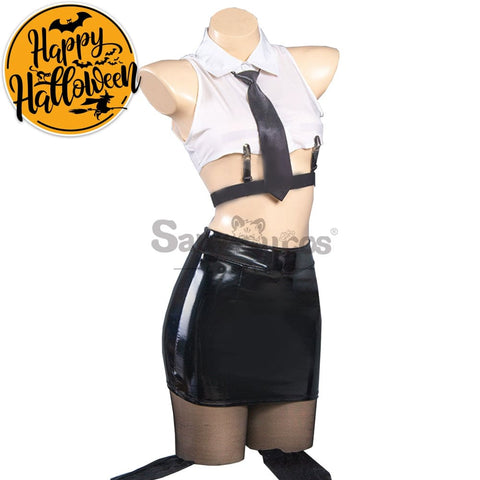 【In Stock】Anime Chainsaw Man Cosplay Office Lady Makima Costume Costumes