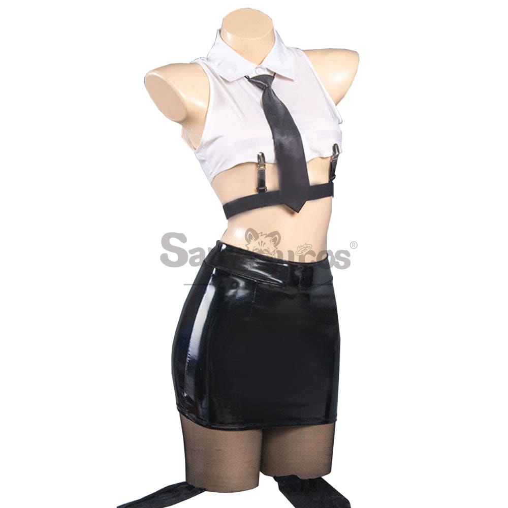 【In Stock】Anime Chainsaw Man Cosplay Office Lady Makima Costume Costumes