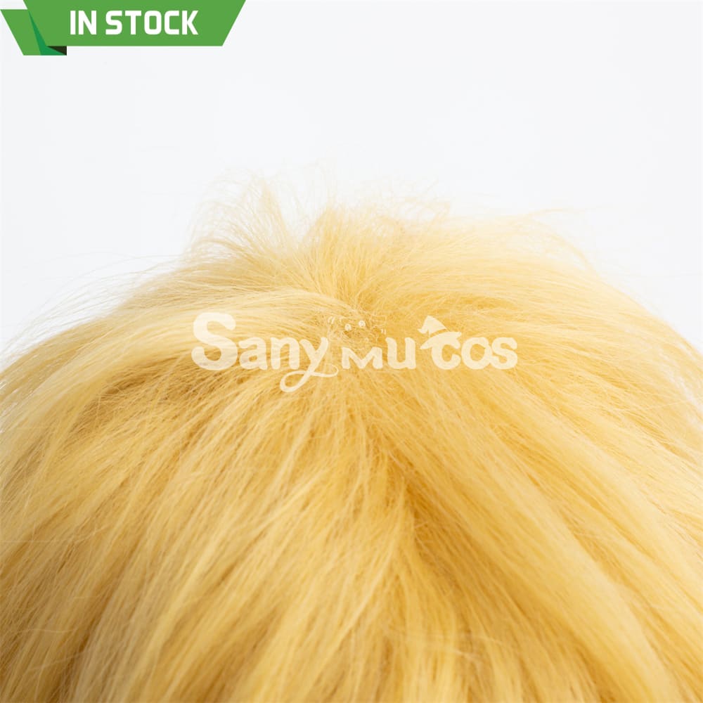 Anime Chainsaw Man Denji Light Blonde Color Short Hair Cosplay Wig