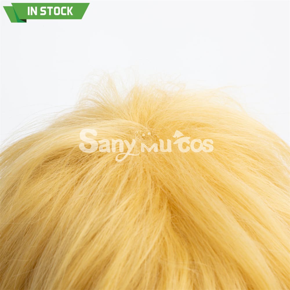 Anime Chainsaw Man Denji Light Blonde Color Short Hair Cosplay Wig