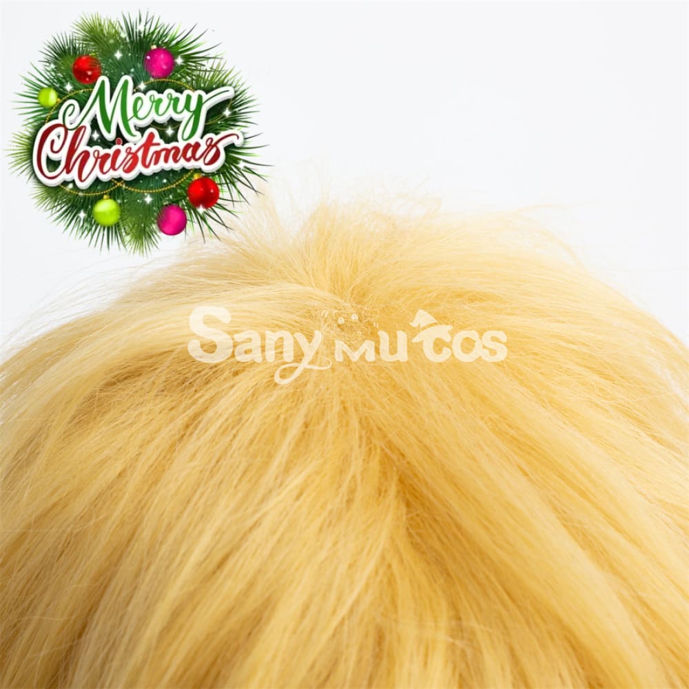 Anime Chainsaw Man Denji Light Blonde Color Short Hair Cosplay Wig