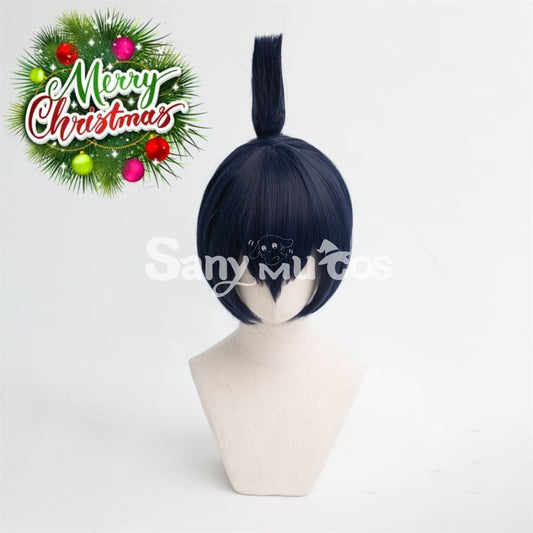 Anime Chainsaw Man Hayakawa Aki Cosplay Wig Short Blue Wig 1000