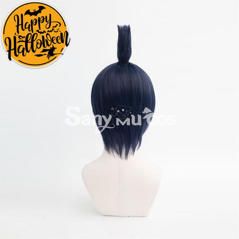 Anime Chainsaw Man Hayakawa Aki Cosplay Wig Short Blue Wig