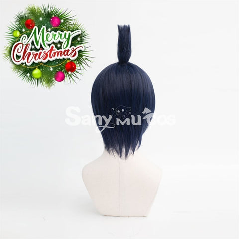 Anime Chainsaw Man Hayakawa Aki Cosplay Wig Short Blue Wig