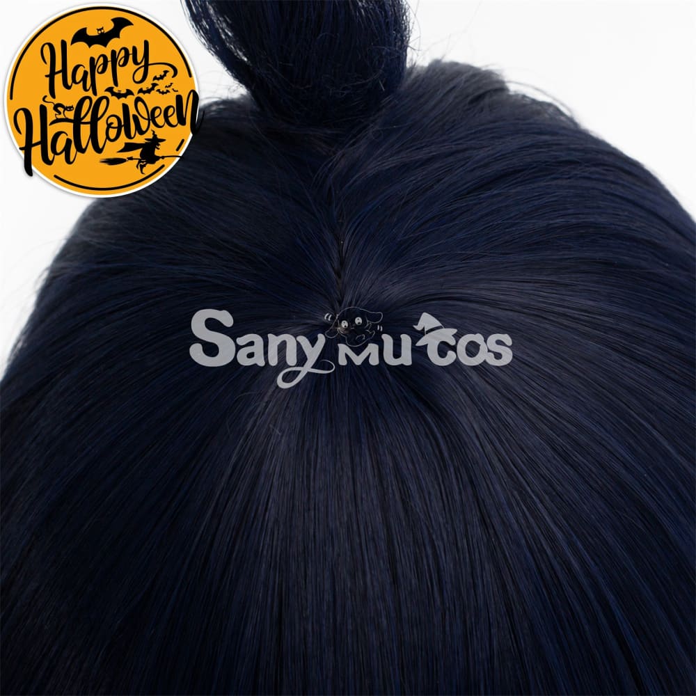 Anime Chainsaw Man Hayakawa Aki Cosplay Wig Short Blue Wig