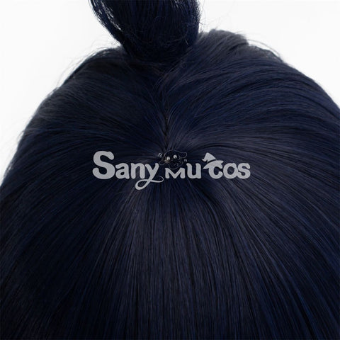 Anime Chainsaw Man Hayakawa Aki Cosplay Wig Short Blue Wig