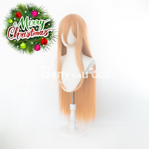 Anime Chainsaw Man Power Light Orange Color Long Blonde Curly Cosplay Wig