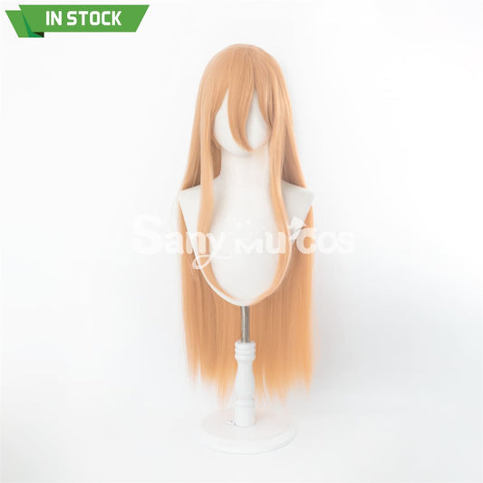 Anime Chainsaw Man Power Light Orange Color Long Blonde Curly Cosplay Wig 1000