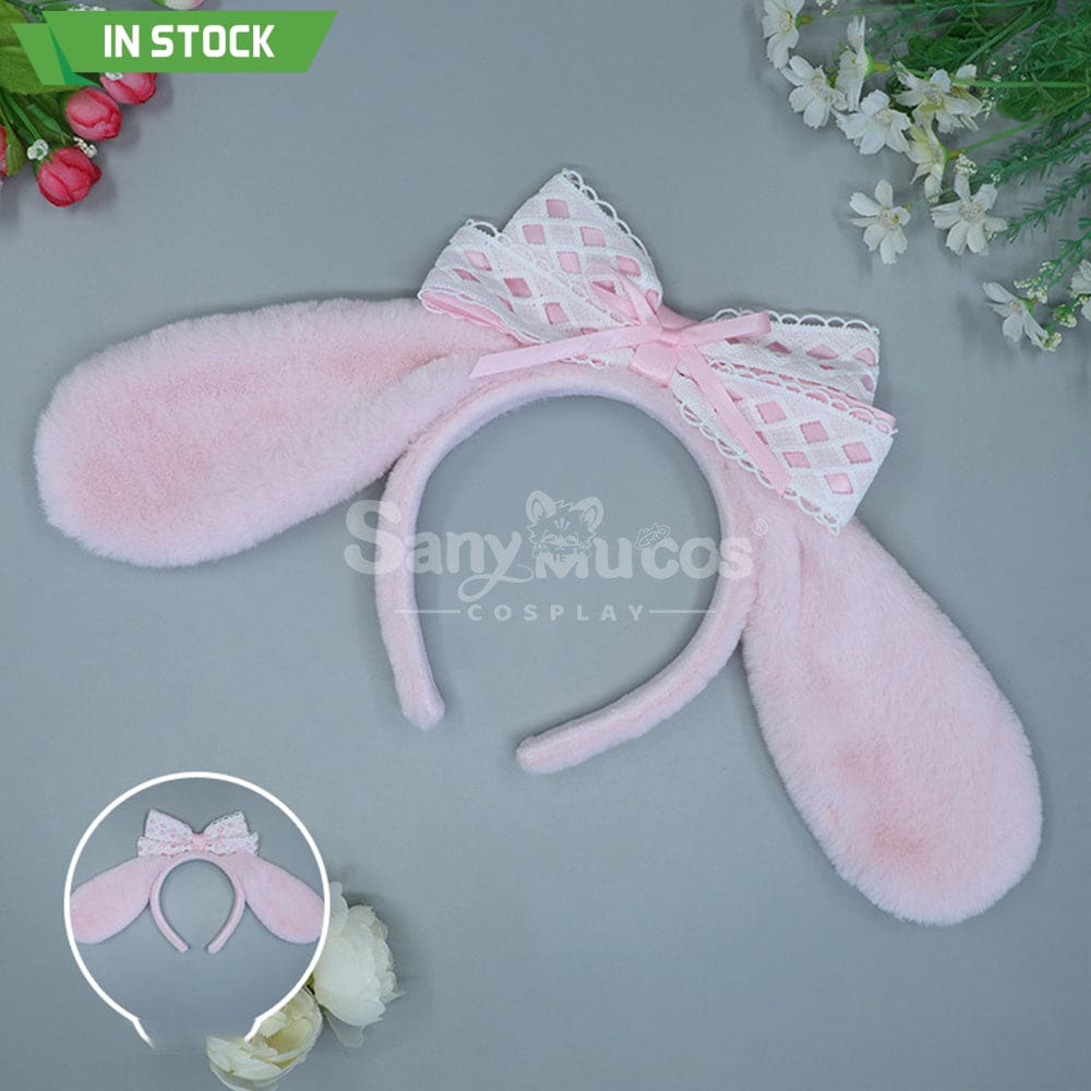 【In Stock】Anime Cinnamoroll Cosplay Ears Hairband Props Pink Prop