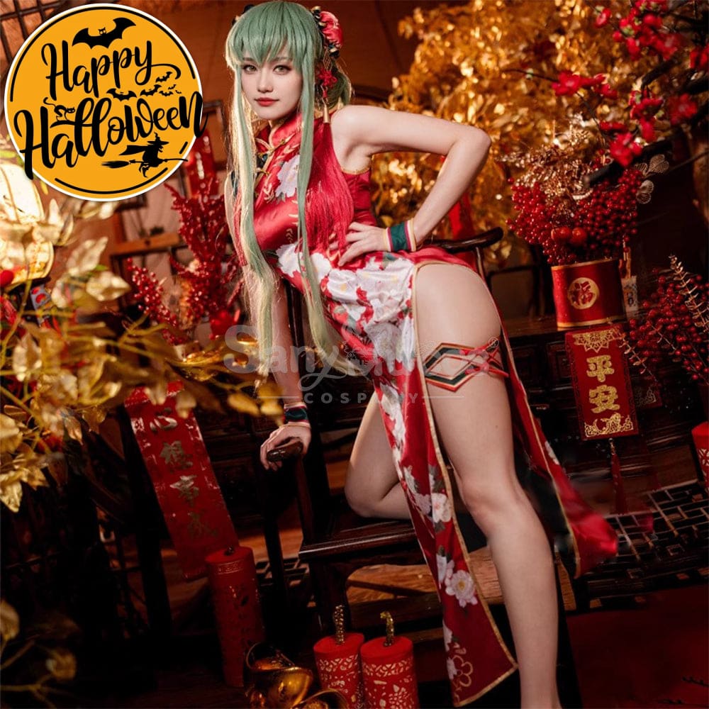【In Stock】Anime Code Geass Cosplay C.c. Christmas Cheongsam Costume Costumes
