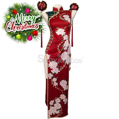 【In Stock】Anime Code Geass Cosplay C.c. Christmas Cheongsam Costume Costumes