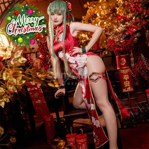 【In Stock】Anime Code Geass Cosplay C.c. Christmas Cheongsam Costume Costumes
