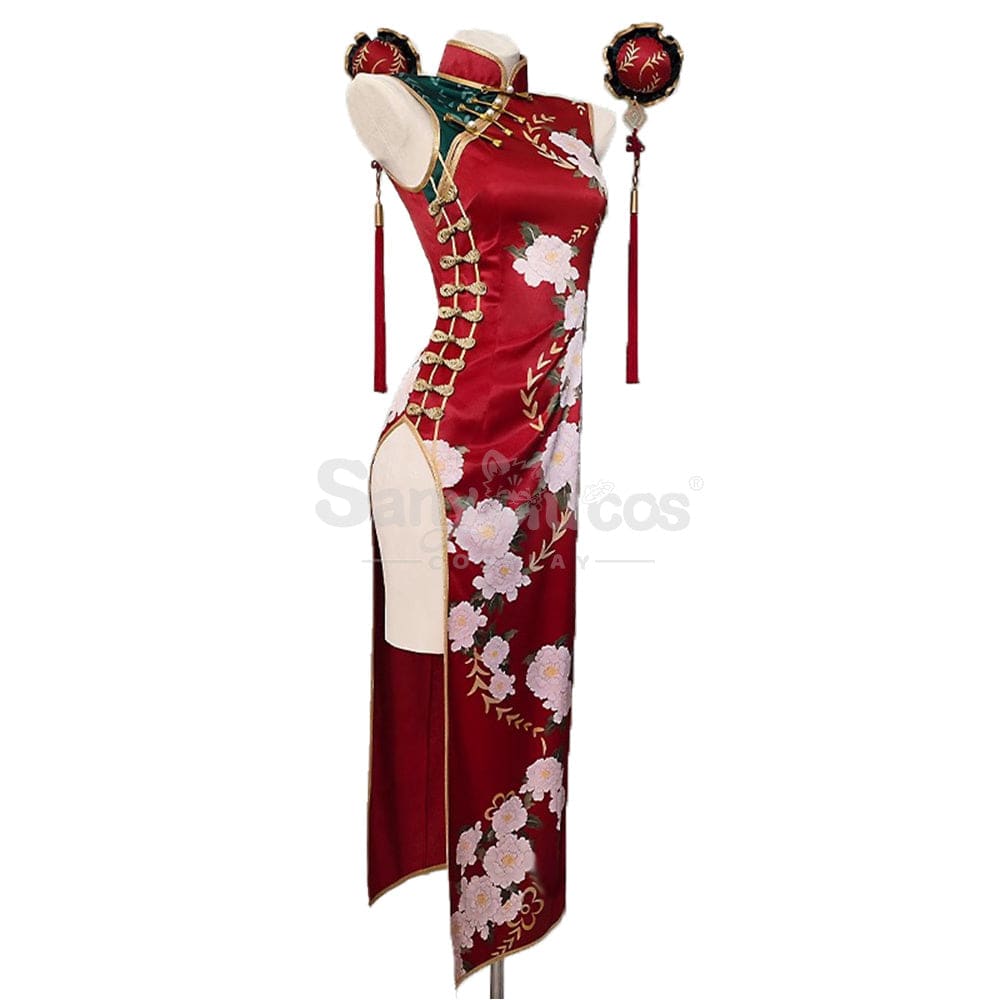 【In Stock】Anime Code Geass Cosplay C.c. Christmas Cheongsam Costume Costumes
