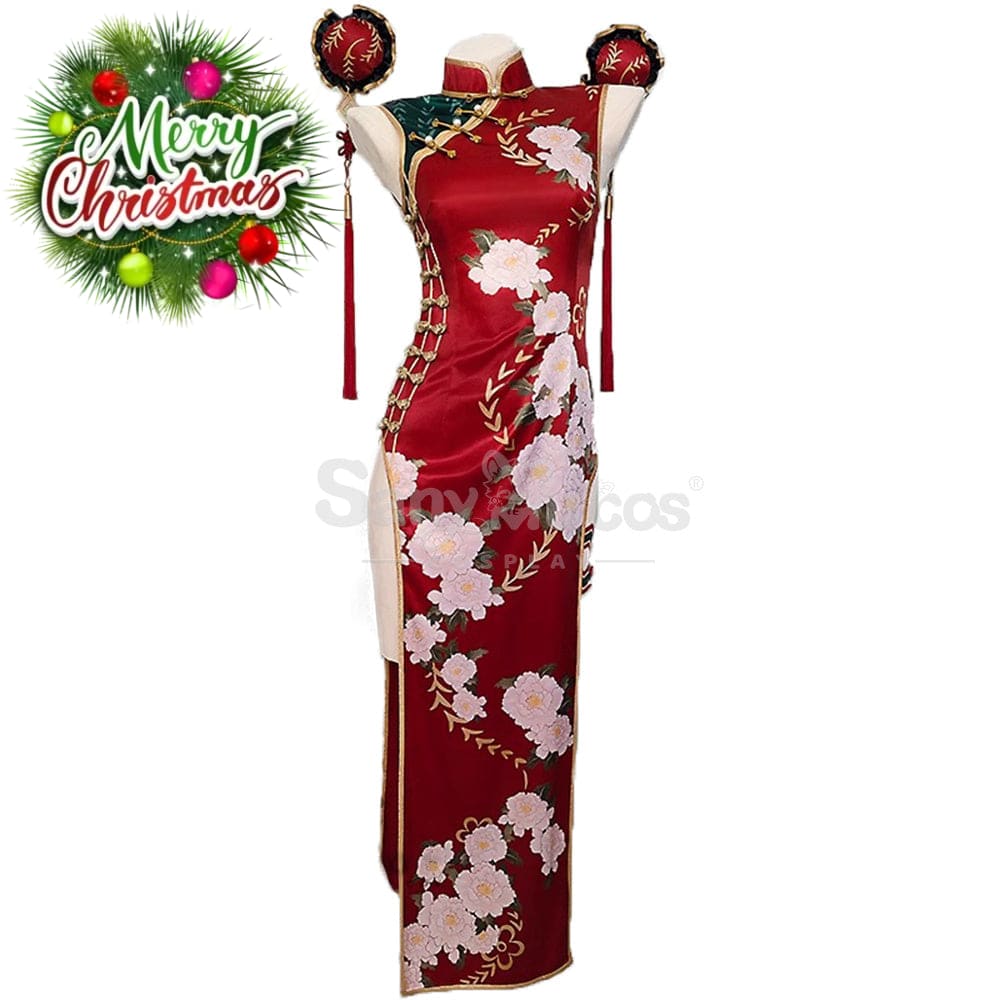 【In Stock】Anime Code Geass Cosplay C.c. Christmas Cheongsam Costume Costumes
