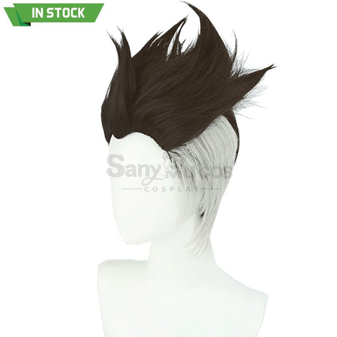 【In Stock】Anime Cyberpunk: Edgerunners Cosplay David Brown And Silver Short Wig Wigs