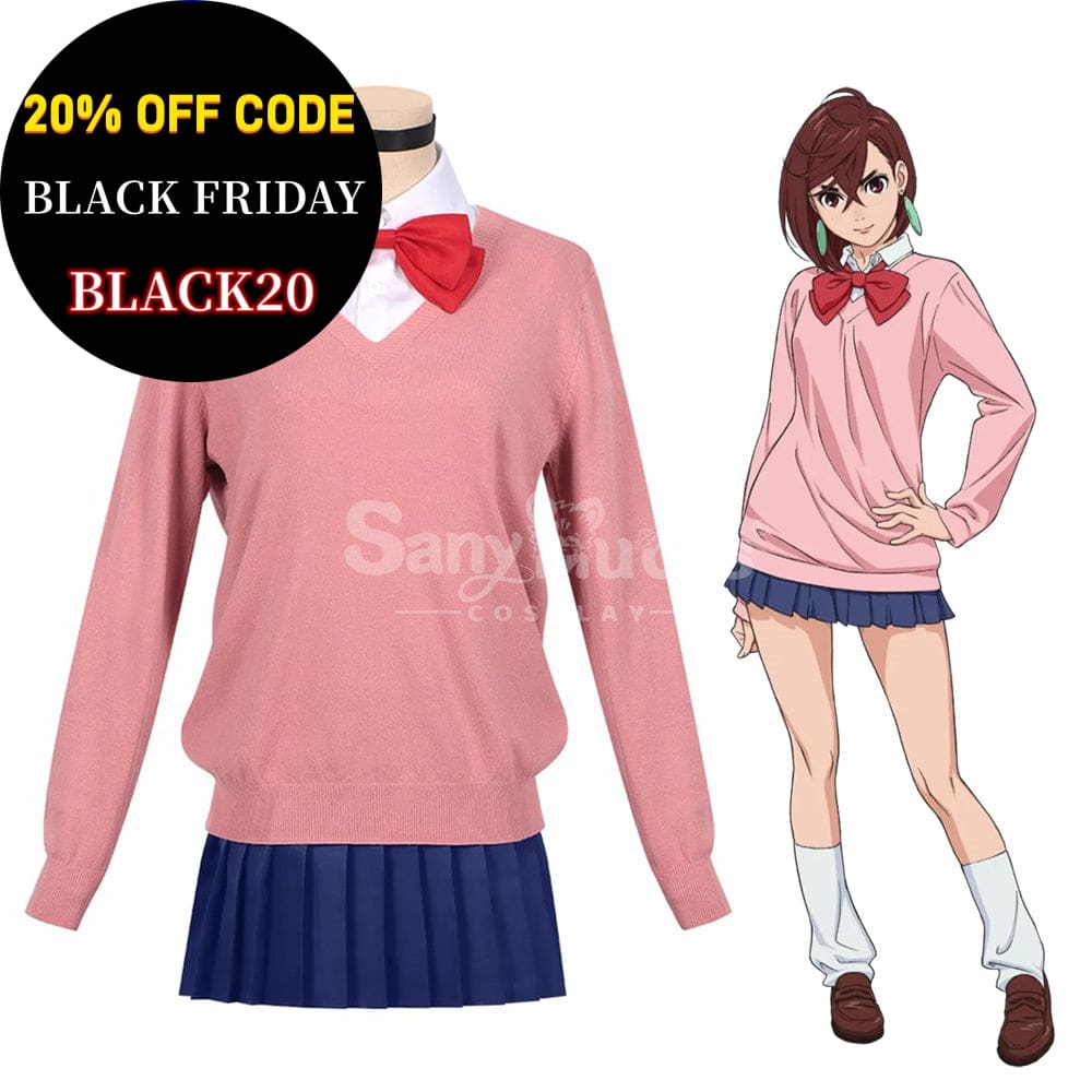 【In Stock】Anime Dandadan Cosplay Ayase Momo School Uniform Costume Costumes