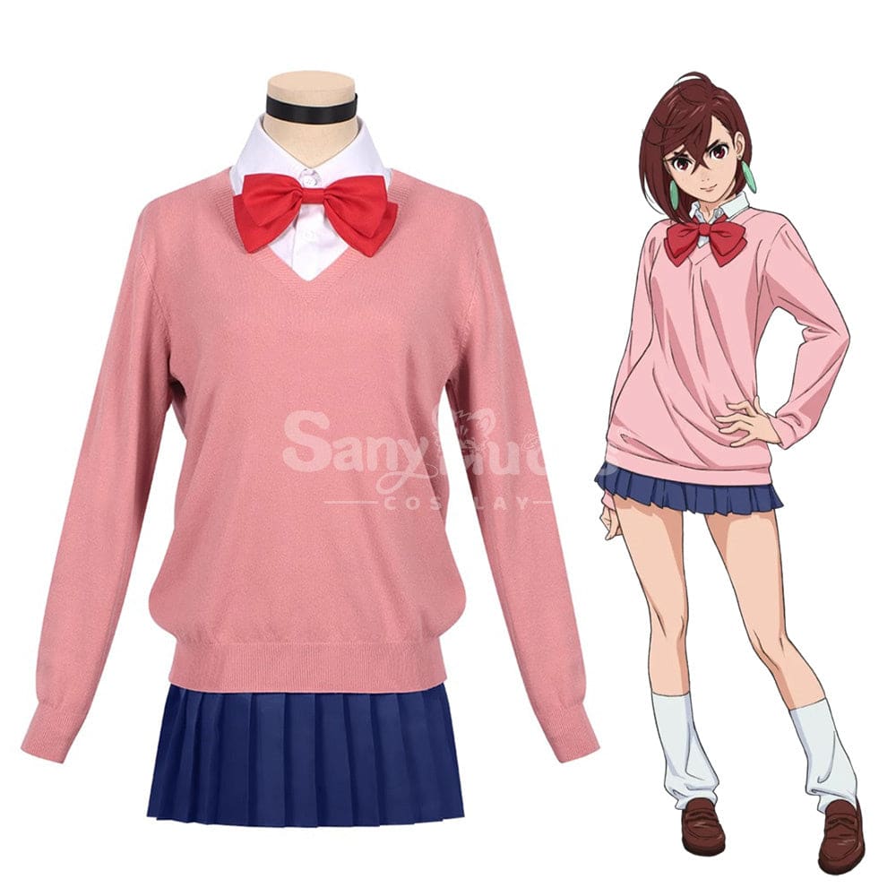 【In Stock】Anime Dandadan Cosplay Ayase Momo School Uniform Costume Costumes