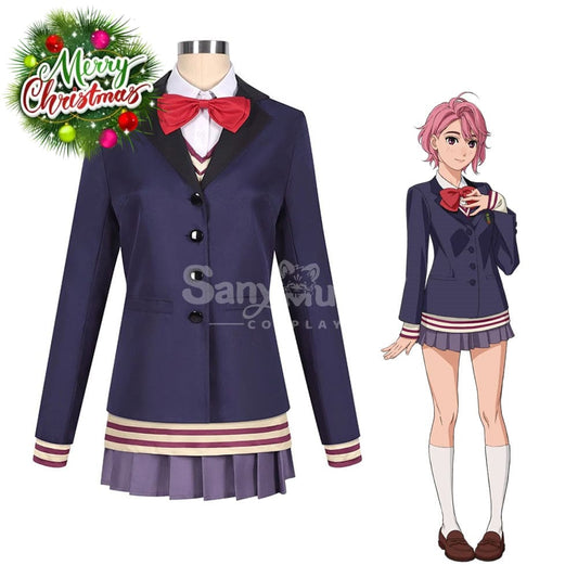 【In Stock】Anime Dandadan Cosplay Shiratori Aira School Uniform Costume Costumes 1000