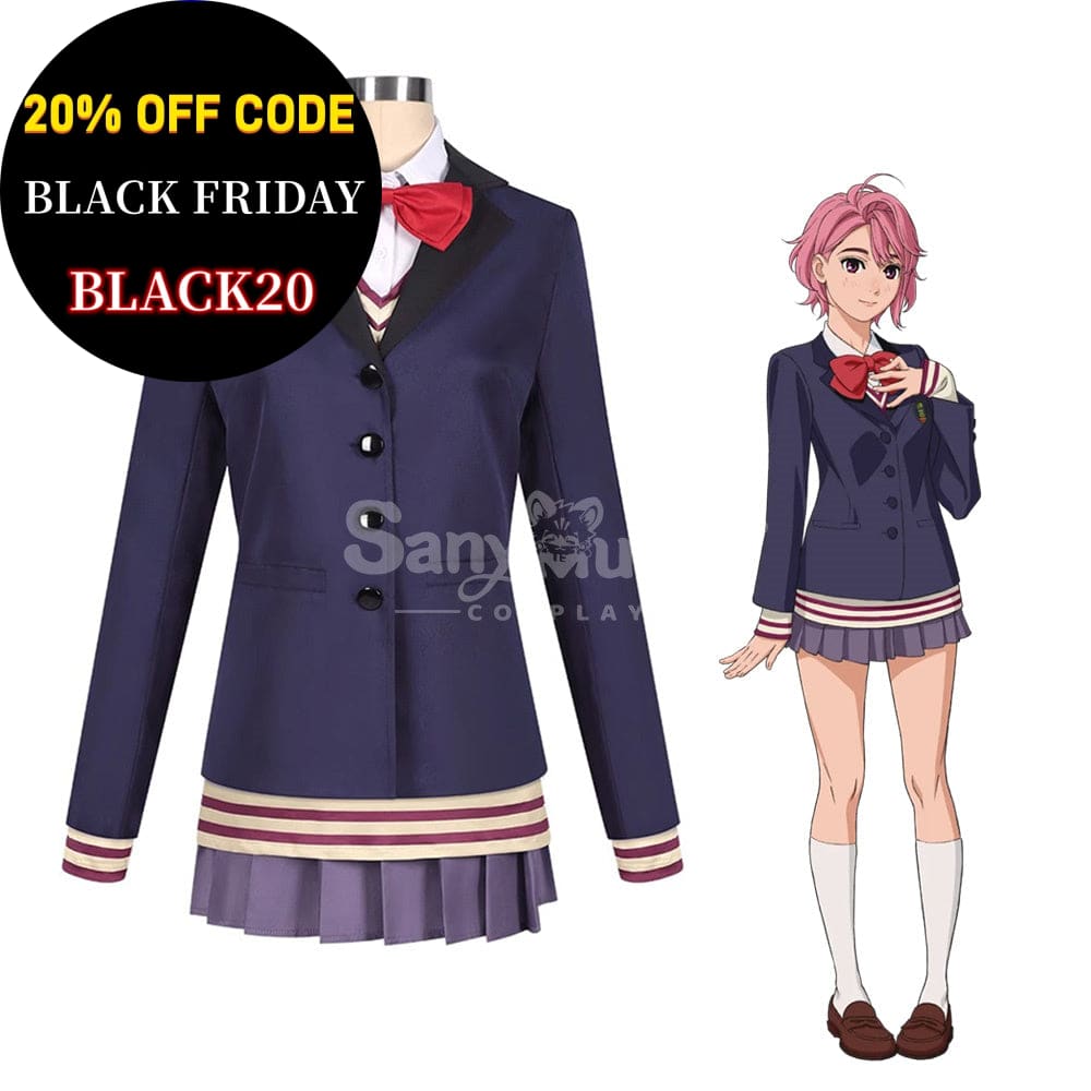 【In Stock】Anime Dandadan Cosplay Shiratori Aira School Uniform Costume Costumes