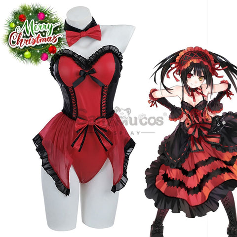 【In Stock】Anime Date A Live Cosplay Kurumi Tokisaki Bunny Girl Costume Costumes