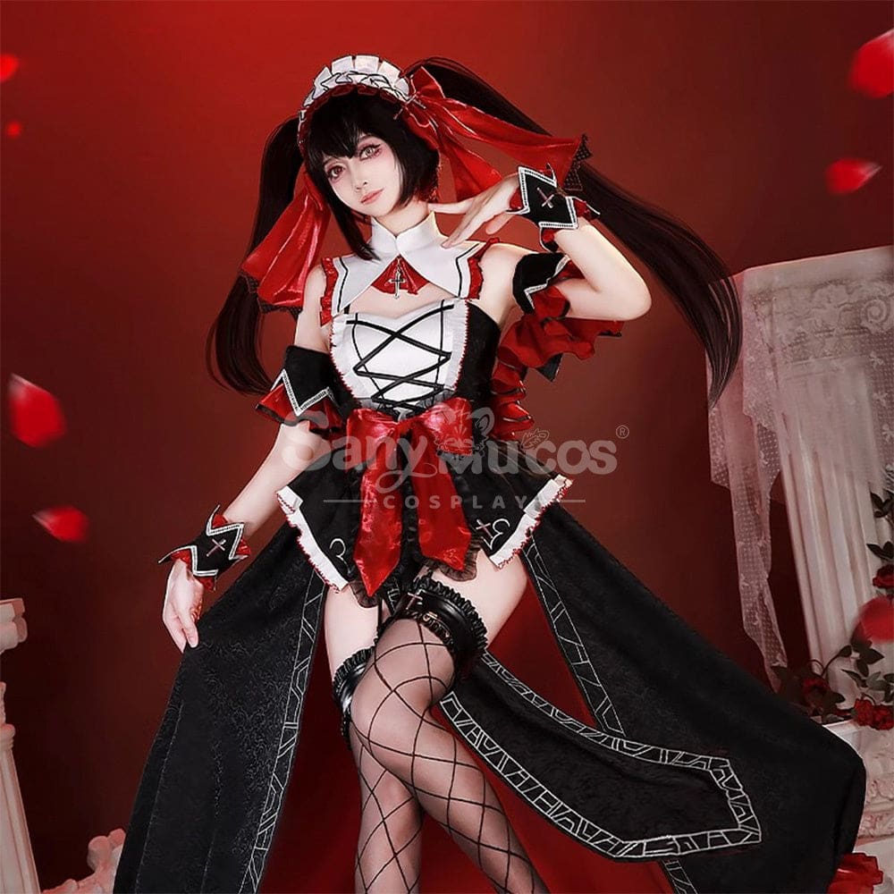 【In Stock】Anime Date A Live Cosplay Kurumi Tokisaki Costume Premium Edition Costumes