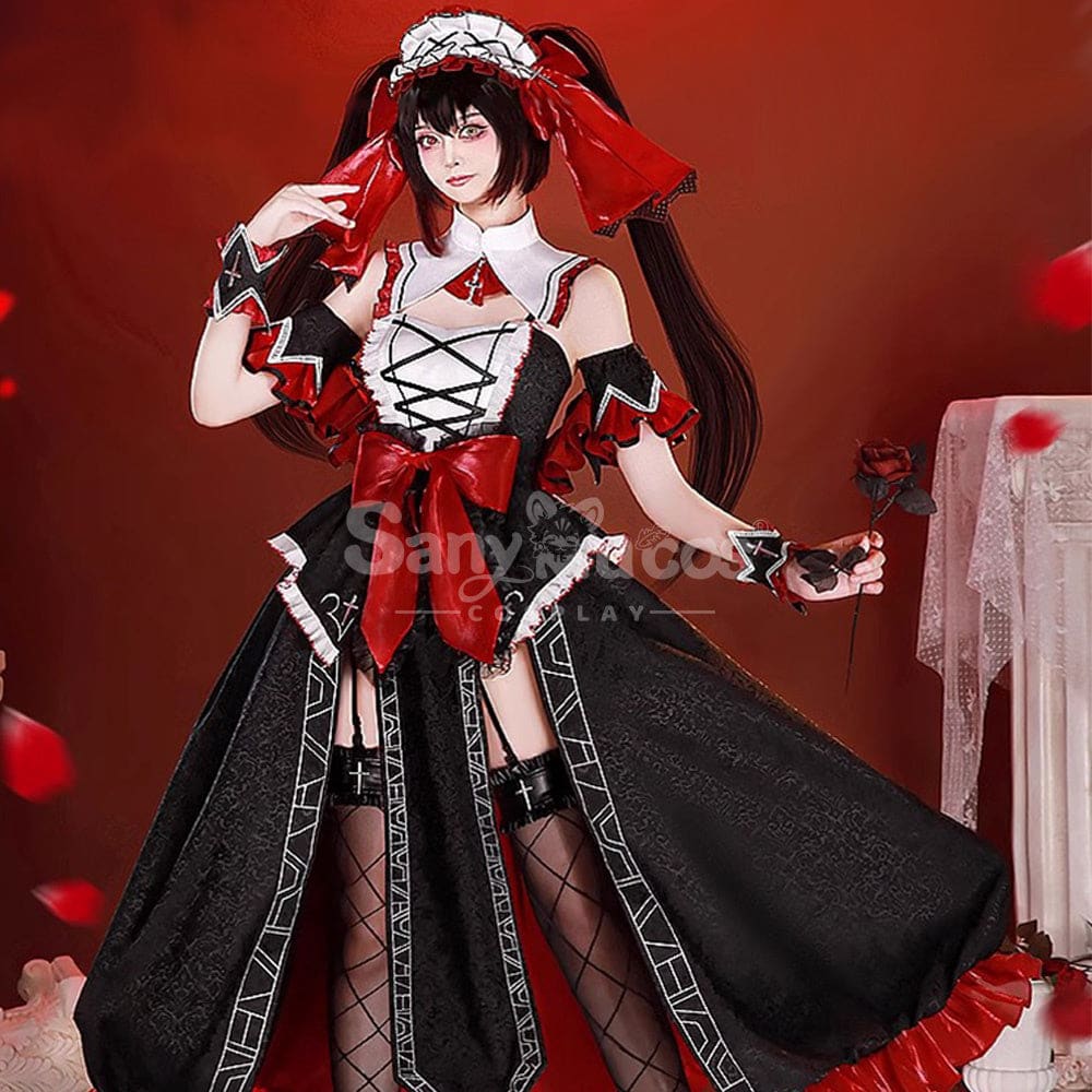 【In Stock】Anime Date A Live Cosplay Kurumi Tokisaki Costume Premium Edition Costumes