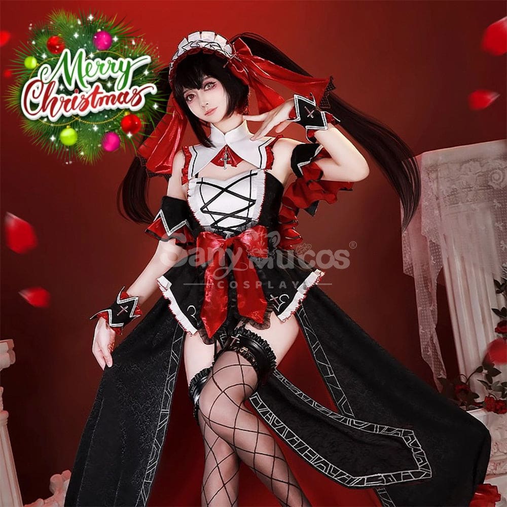 【In Stock】Anime Date A Live Cosplay Kurumi Tokisaki Costume Premium Edition Costumes