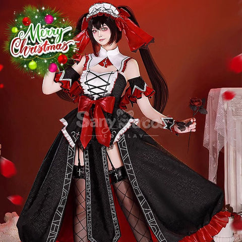 【In Stock】Anime Date A Live Cosplay Kurumi Tokisaki Costume Premium Edition Costumes