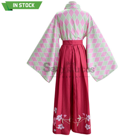 【In Stock】Anime Demon Slayer Cosplay Kanroji Mitsuri Kisatsutai Kimono Costume Costumes