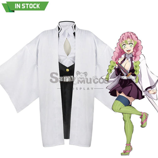 【In Stock】Anime Demon Slayer Cosplay Kanroji Mitsuri Kisatsutai Uniform Costume Costumes 1000