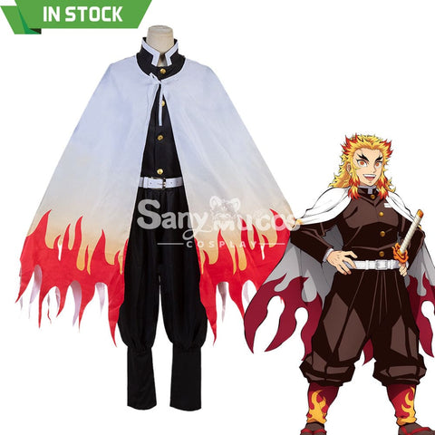 【In Stock】Anime Demon Slayer Cosplay Rengoku Kyoujurou Costume Costumes