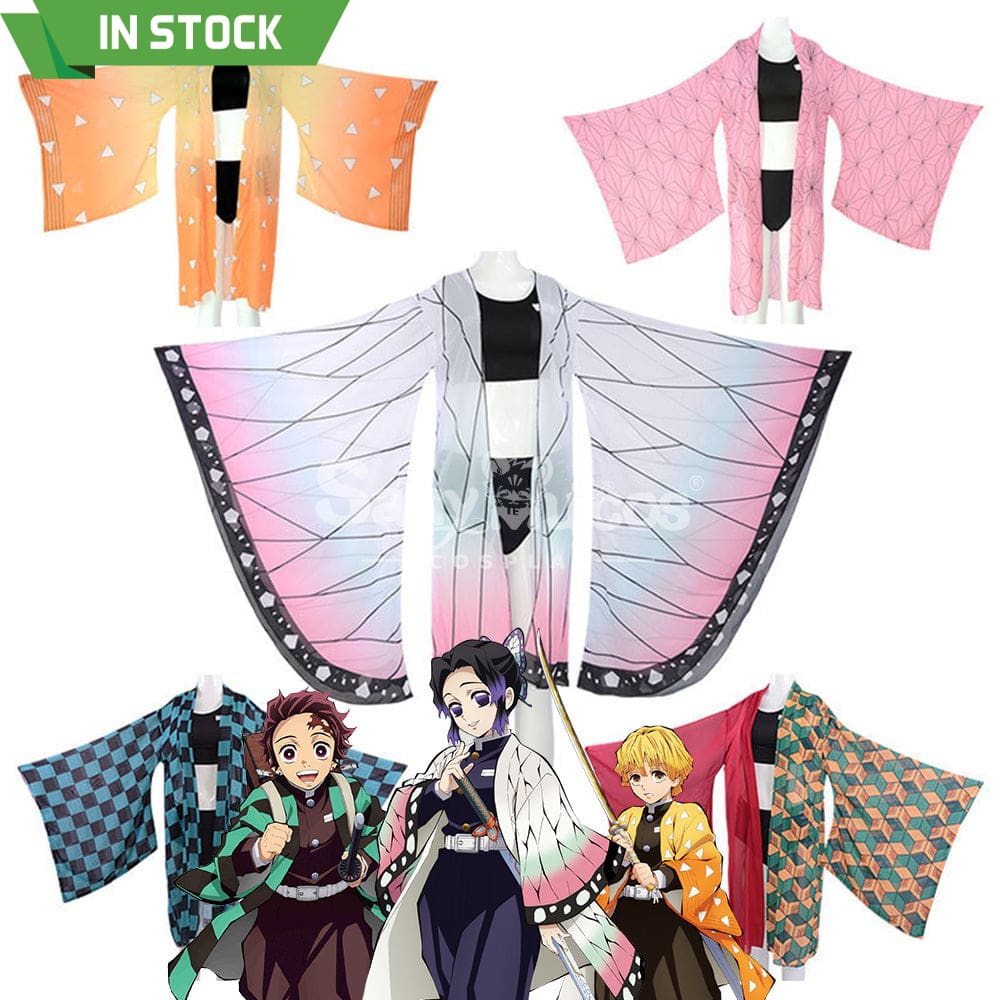 【In Stock】Anime Demon Slayer Cosplay Swimsuit Cloak Costume Costumes