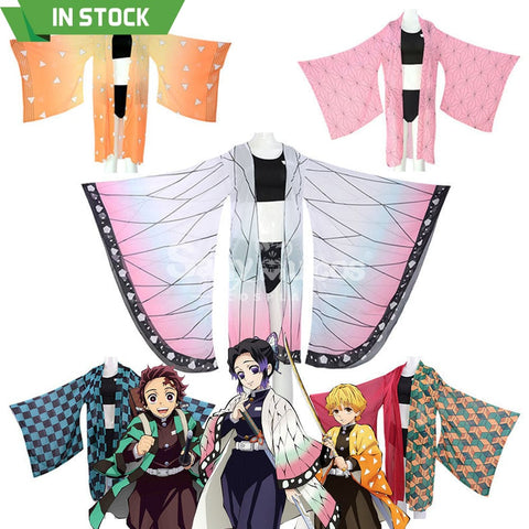 【In Stock】Anime Demon Slayer Cosplay Swimsuit Cloak Costume Costumes