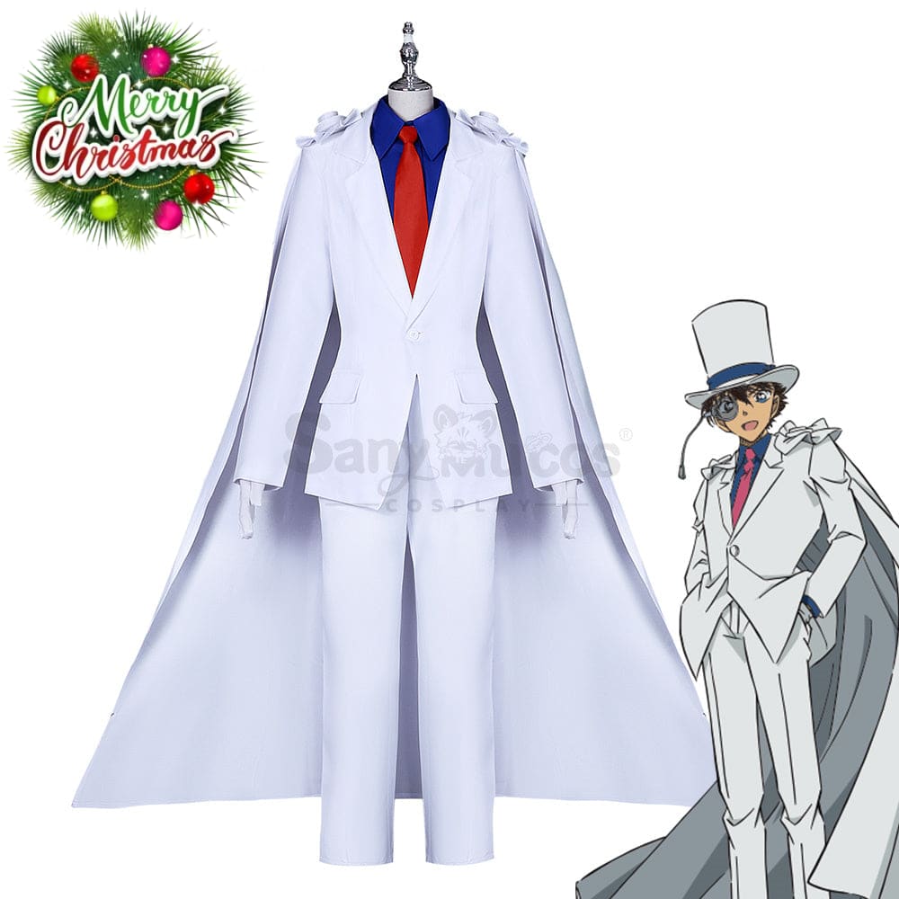 【In Stock】Anime Detective Conan Cosplay Kaitou Kid Costume Plus Size Costumes