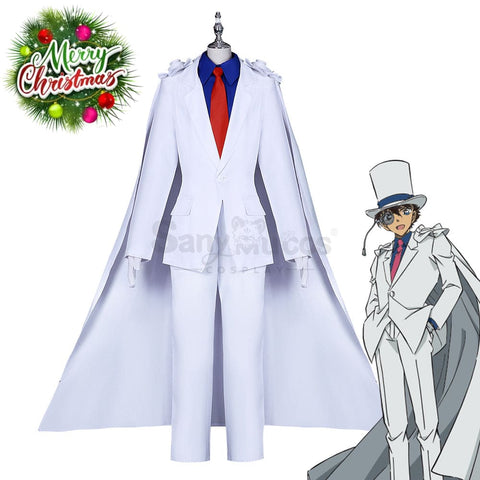 【In Stock】Anime Detective Conan Cosplay Kaitou Kid Costume Plus Size Costumes