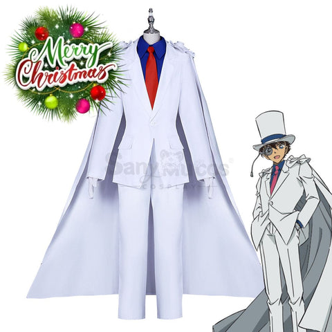 【In Stock】Anime Detective Conan Cosplay Kaitou Kid Costume Plus Size Costumes