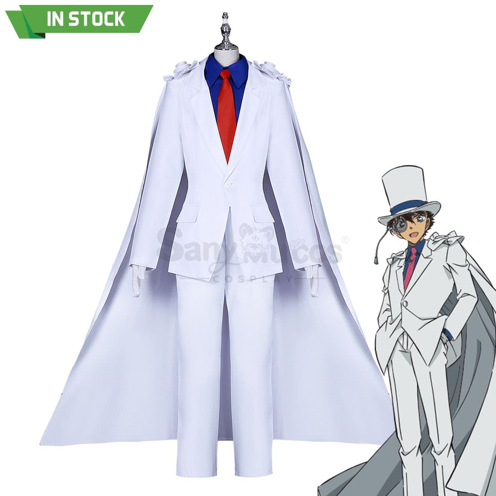 【In Stock】Anime Detective Conan Cosplay Kaitou Kid Costume Plus Size Costumes