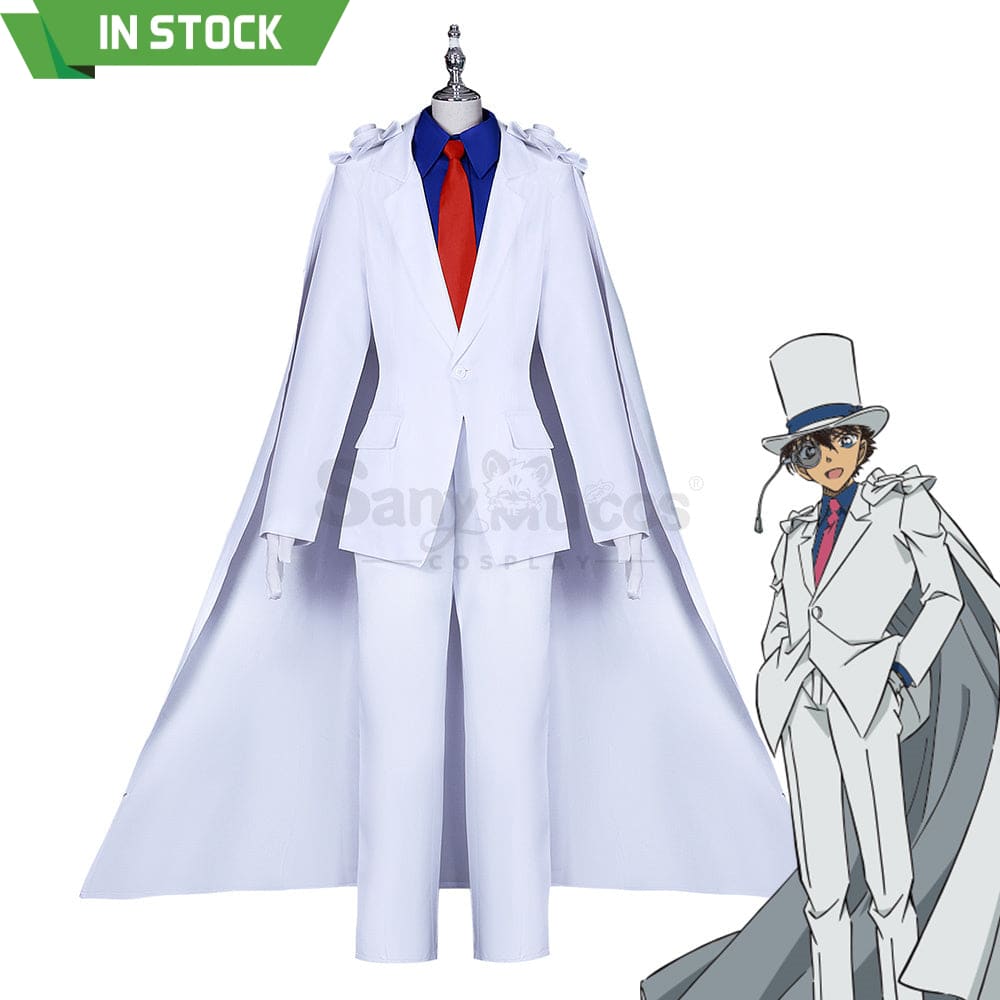 【In Stock】Anime Detective Conan Cosplay Kaitou Kid Costume Plus Size Costumes