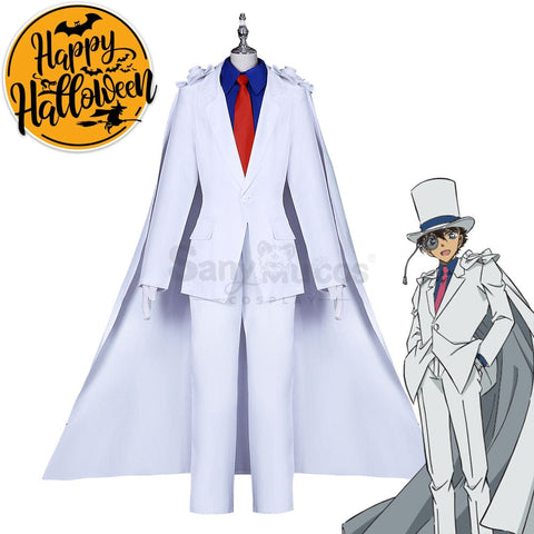 【In Stock】Anime Detective Conan Cosplay Kaitou Kid Costume Plus Size Costumes