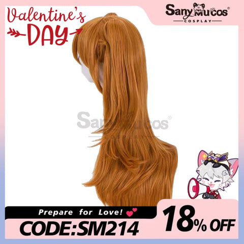 【In Stock】Anime Eva Neon Genesis Evangelion Cosplay Asuka Langley Soryu Wig Wigs