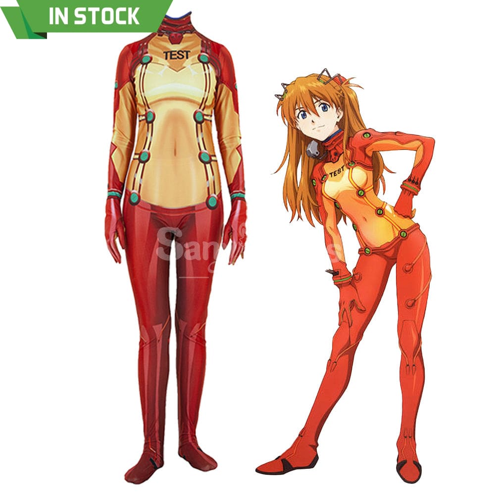 【In Stock】Anime Eva Neon Genesis Evangelion Cosplay Bodysuit Jumpsuit Costume Costumes