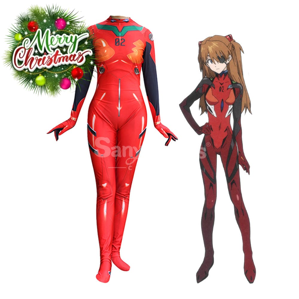 【In Stock】Anime Eva Neon Genesis Evangelion Cosplay Bodysuit Jumpsuit Costume Costumes