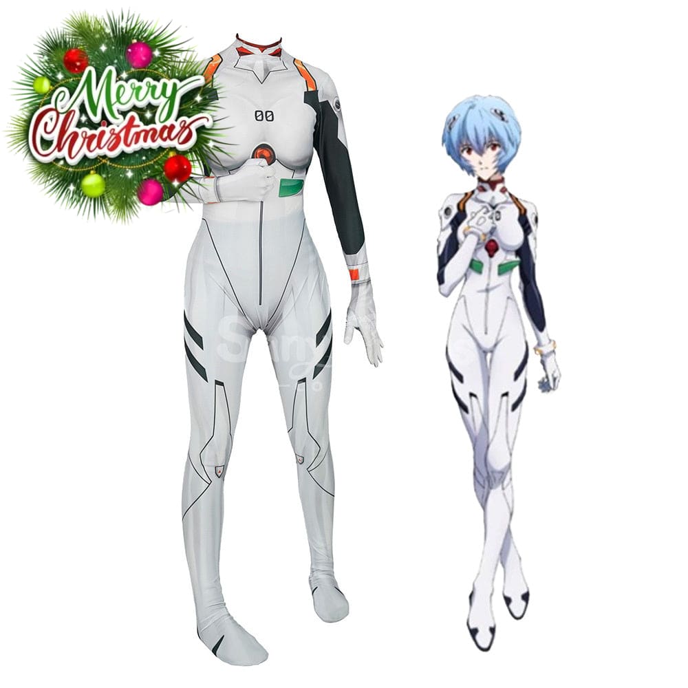 【In Stock】Anime Eva Neon Genesis Evangelion Cosplay Bodysuit Jumpsuit Costume Costumes