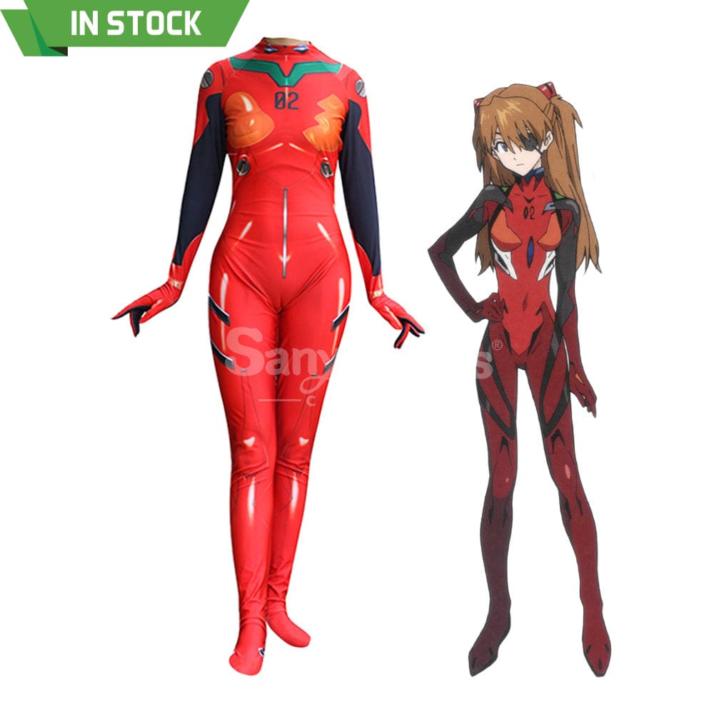 【In Stock】Anime Eva Neon Genesis Evangelion Cosplay Bodysuit Jumpsuit Costume Costumes